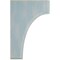 Ekena Millwork 1 3/4"W x 4"D x 6"H Clarksville Wood Vintage Decor Bracket, Driftwood Blue BKTWD02X04X06CVBU - alternate 2